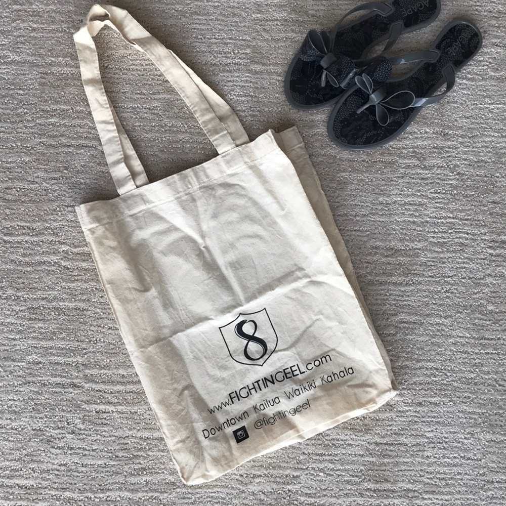 Fighting Eel Reusable Tote Bag - Picture 2 of 3